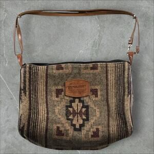 Pendleton Wool & Leather Shoulder Bag – Replacement Vegan‑Leather Strap